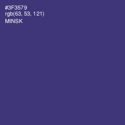 #3F3579 - Minsk Color Image