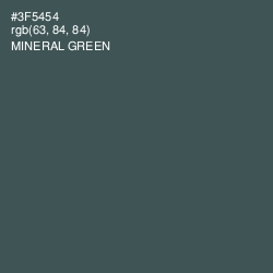 #3F5454 - Mineral Green Color Image