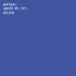 #3F55A1 - Azure Color Image