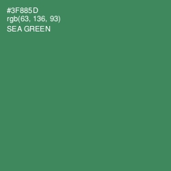 #3F885D - Sea Green Color Image