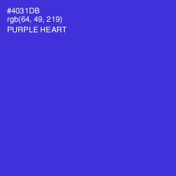 #4031DB - Purple Heart Color Image