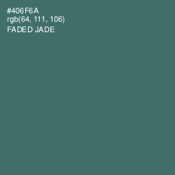 #406F6A - Faded Jade Color Image