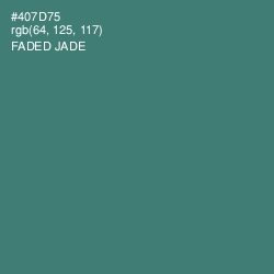 #407D75 - Faded Jade Color Image