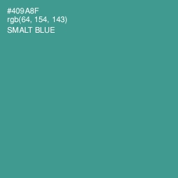 #409A8F - Smalt Blue Color Image