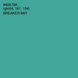 #40A79A - Breaker Bay Color Image