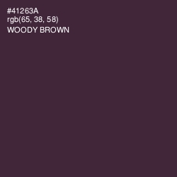 #41263A - Woody Brown Color Image