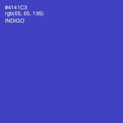 #4141C3 - Indigo Color Image