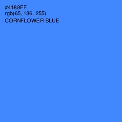#4188FF - Cornflower Blue Color Image