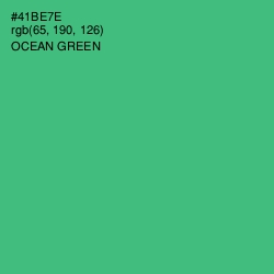 #41BE7E - Ocean Green Color Image