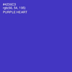 #4236C3 - Purple Heart Color Image