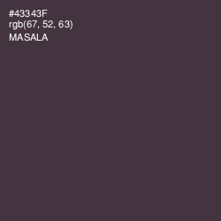 #43343F - Masala Color Image