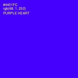 #4401FC - Purple Heart Color Image