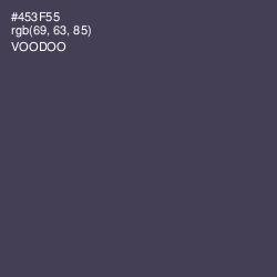 #453F55 - Voodoo Color Image
