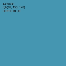 #4596B0 - Hippie Blue Color Image