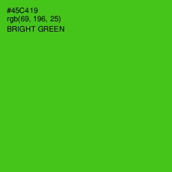 #45C419 - Bright Green Color Image