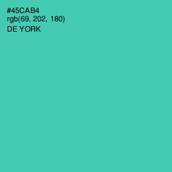 #45CAB4 - De York Color Image