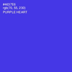 #4637E6 - Purple Heart Color Image