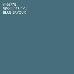 #466F7B - Blue Bayoux Color Image