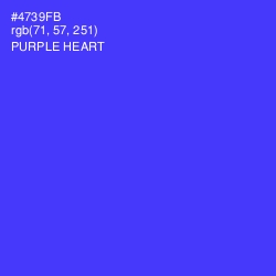#4739FB - Purple Heart Color Image