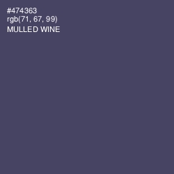 #474363 - Mulled Wine Color Image