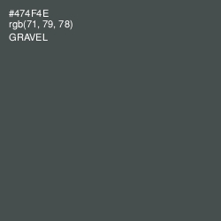 #474F4E - Gravel Color Image