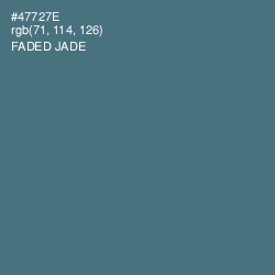 #47727E - Faded Jade Color Image