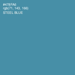 #478FA6 - Steel Blue Color Image
