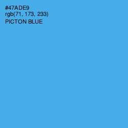 #47ADE9 - Picton Blue Color Image
