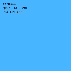 #47B5FF - Picton Blue Color Image