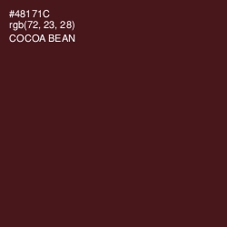 #48171C - Cocoa Bean Color Image