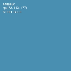 #488FB1 - Steel Blue Color Image