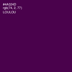 #4A024D - Loulou Color Image
