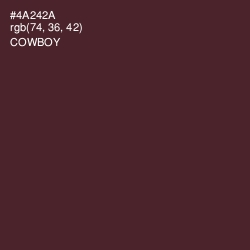 #4A242A - Cowboy Color Image