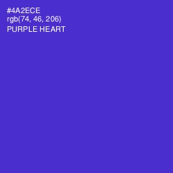 #4A2ECE - Purple Heart Color Image
