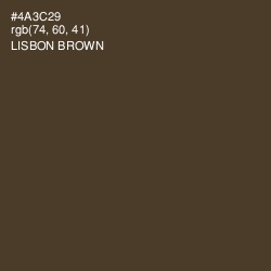 #4A3C29 - Lisbon Brown Color Image