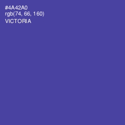 #4A42A0 - Victoria Color Image