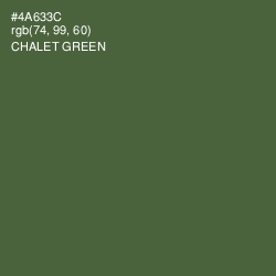 #4A633C - Chalet Green Color Image