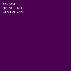 #4B0051 - Clairvoyant Color Image