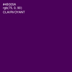 #4B005A - Clairvoyant Color Image