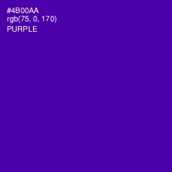 #4B00AA - Purple Color Image