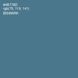 #4B778D - Bismark Color Image