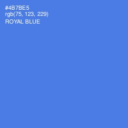 #4B7BE5 - Royal Blue Color Image