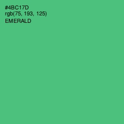 #4BC17D - Emerald Color Image