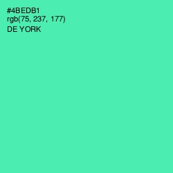 #4BEDB1 - De York Color Image
