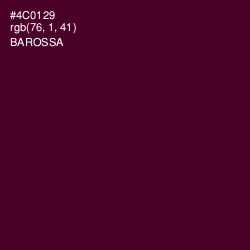 #4C0129 - Barossa Color Image