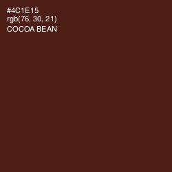 #4C1E15 - Cocoa Bean Color Image