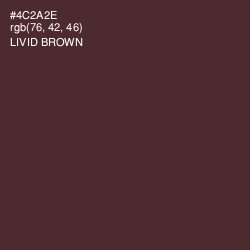#4C2A2E - Livid Brown Color Image