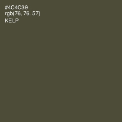 #4C4C39 - Kelp Color Image