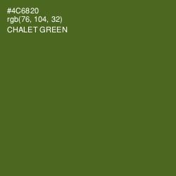 #4C6820 - Chalet Green Color Image
