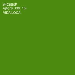 #4C8B0F - Vida Loca Color Image